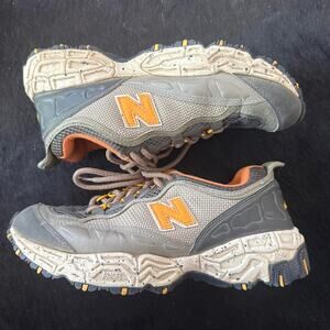 Grey and orange new balance